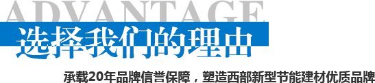 承載20年品牌信譽保障，塑造西部新型節能建材優質品牌